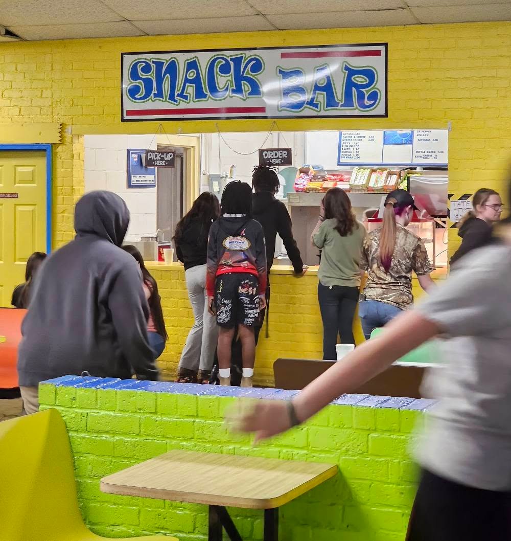 Guests ordering at the Snack Bar at Hartsville Skating Arena